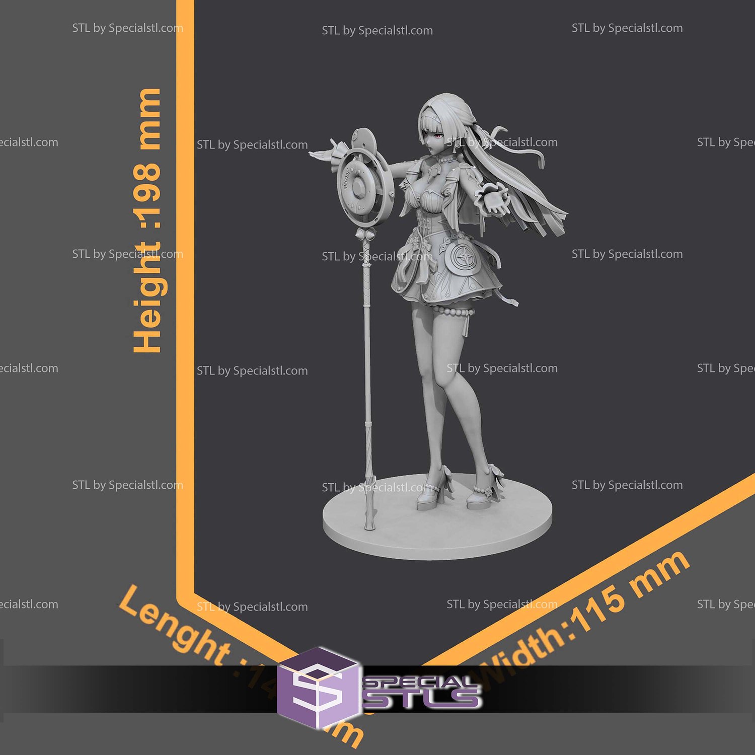 Astra Yao Zenless Zen Zero STL Files 3D Model — view 3