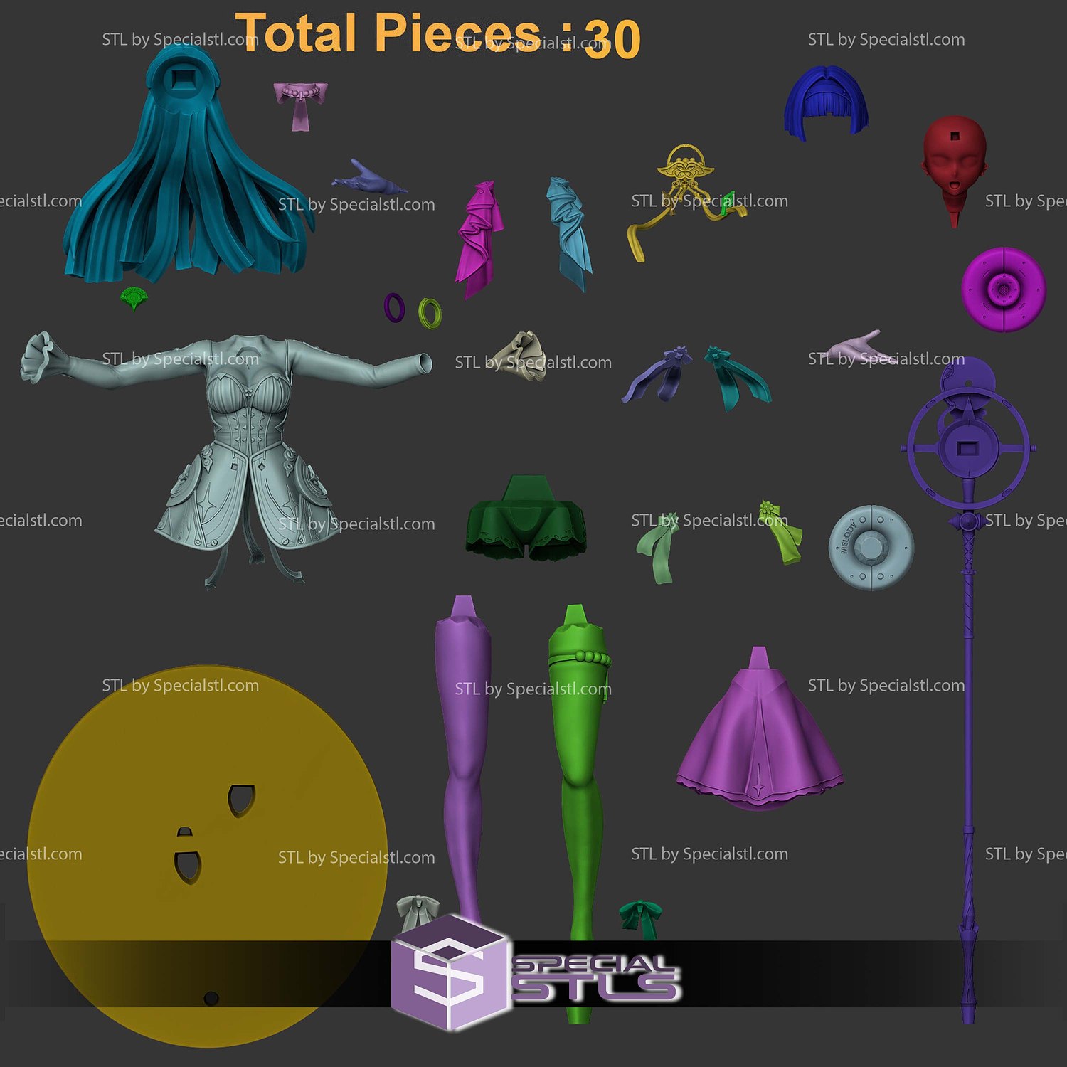 Astra Yao Zenless Zen Zero STL Files 3D Model — view 4