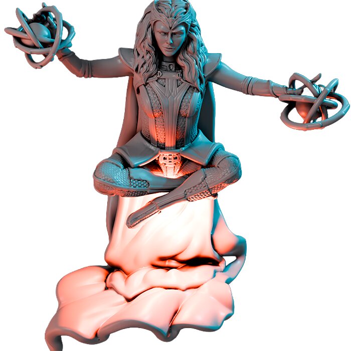 Scarlet Sitcom II - RPG Tabletop Figure 3D STL Model — view 4