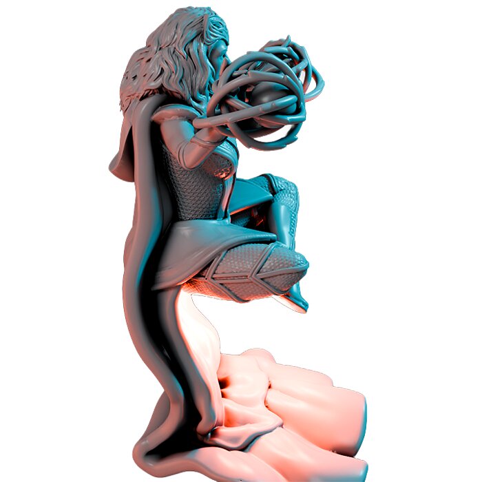 Scarlet Sitcom II - RPG Tabletop Figure 3D STL Model — view 5