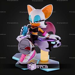 Rouge Sonic Riders STL Files 3D Model