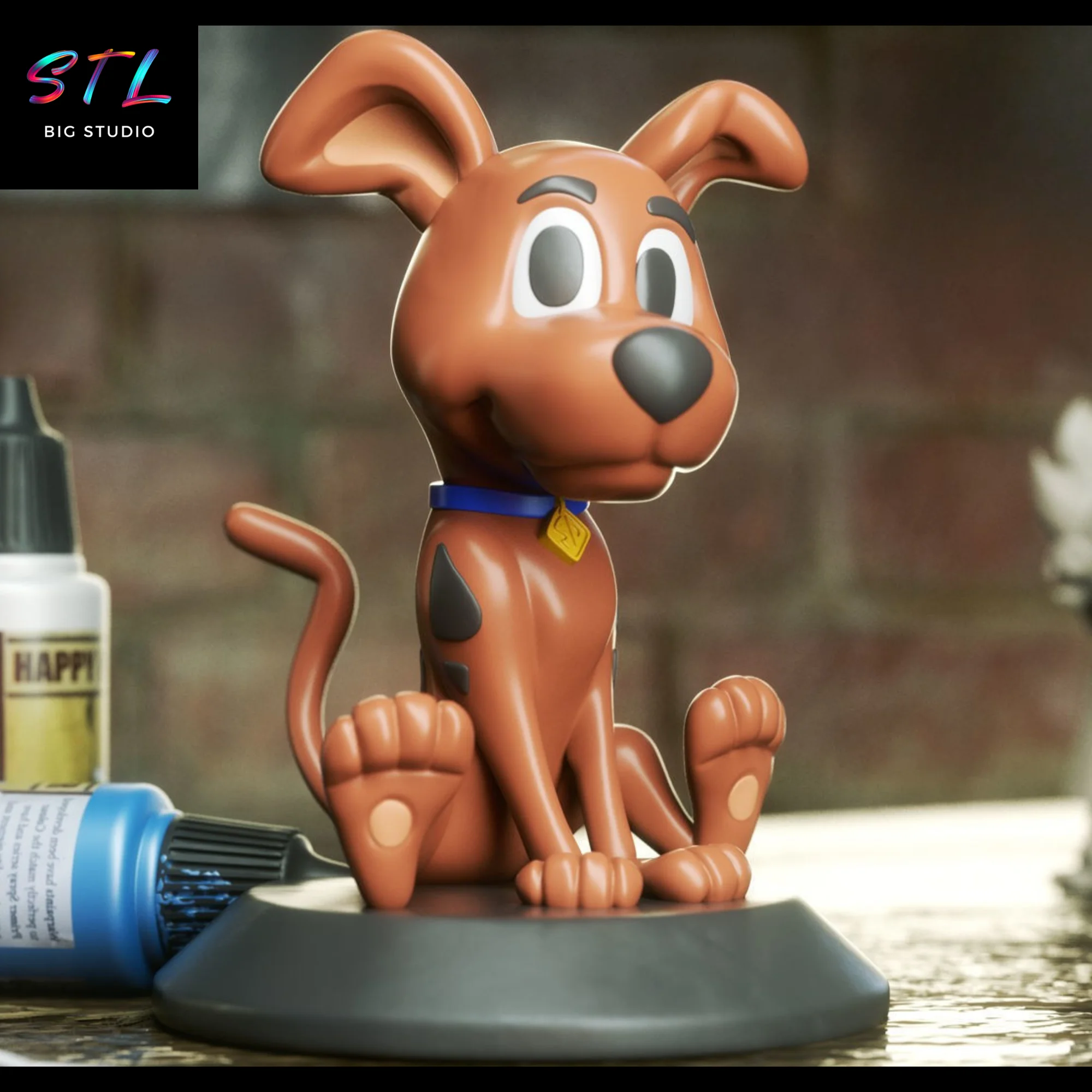 Scooby Doo Chibi STL | 3D Printable Figure Model