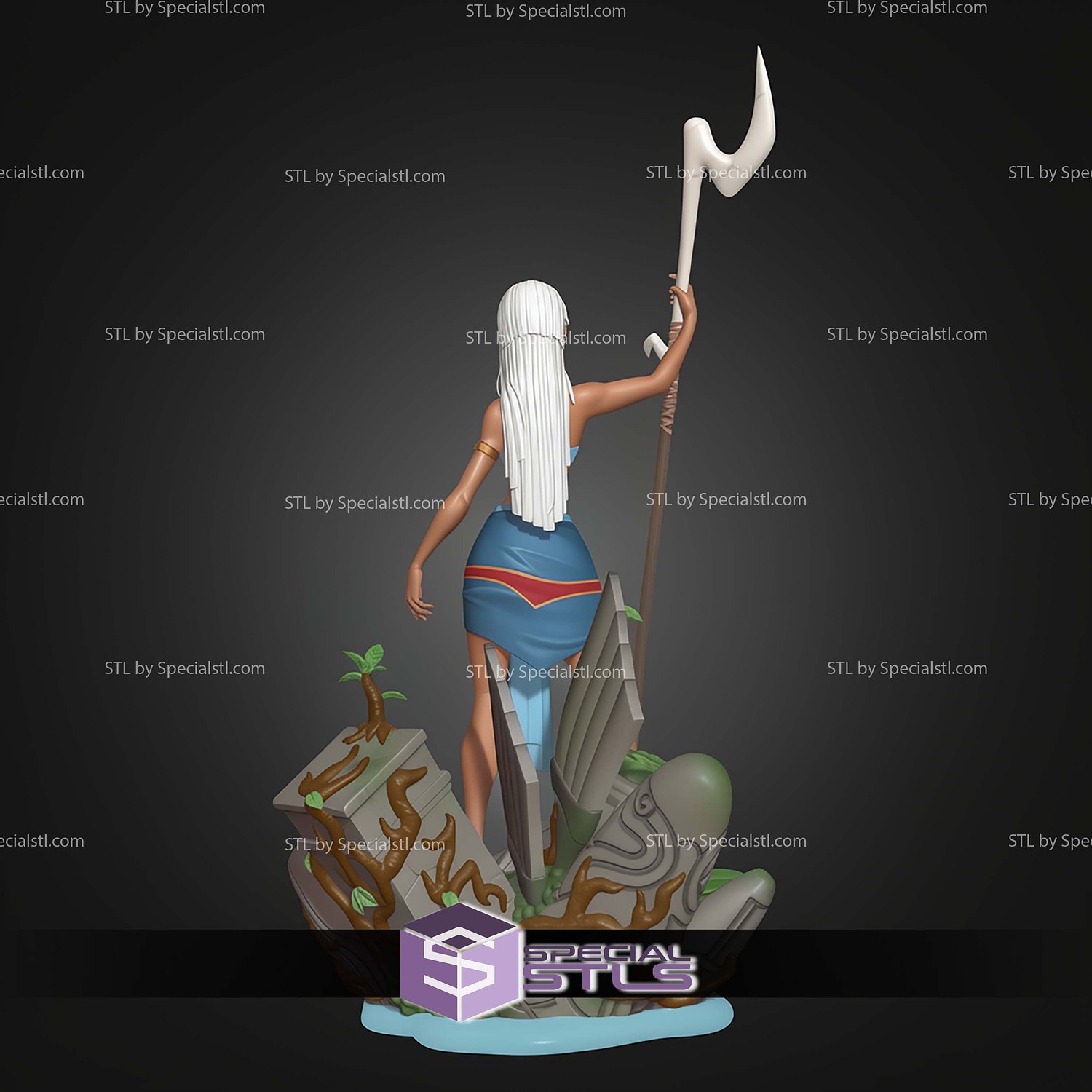 Kida 274mm Atlantis STL Files 3D Model — view 4