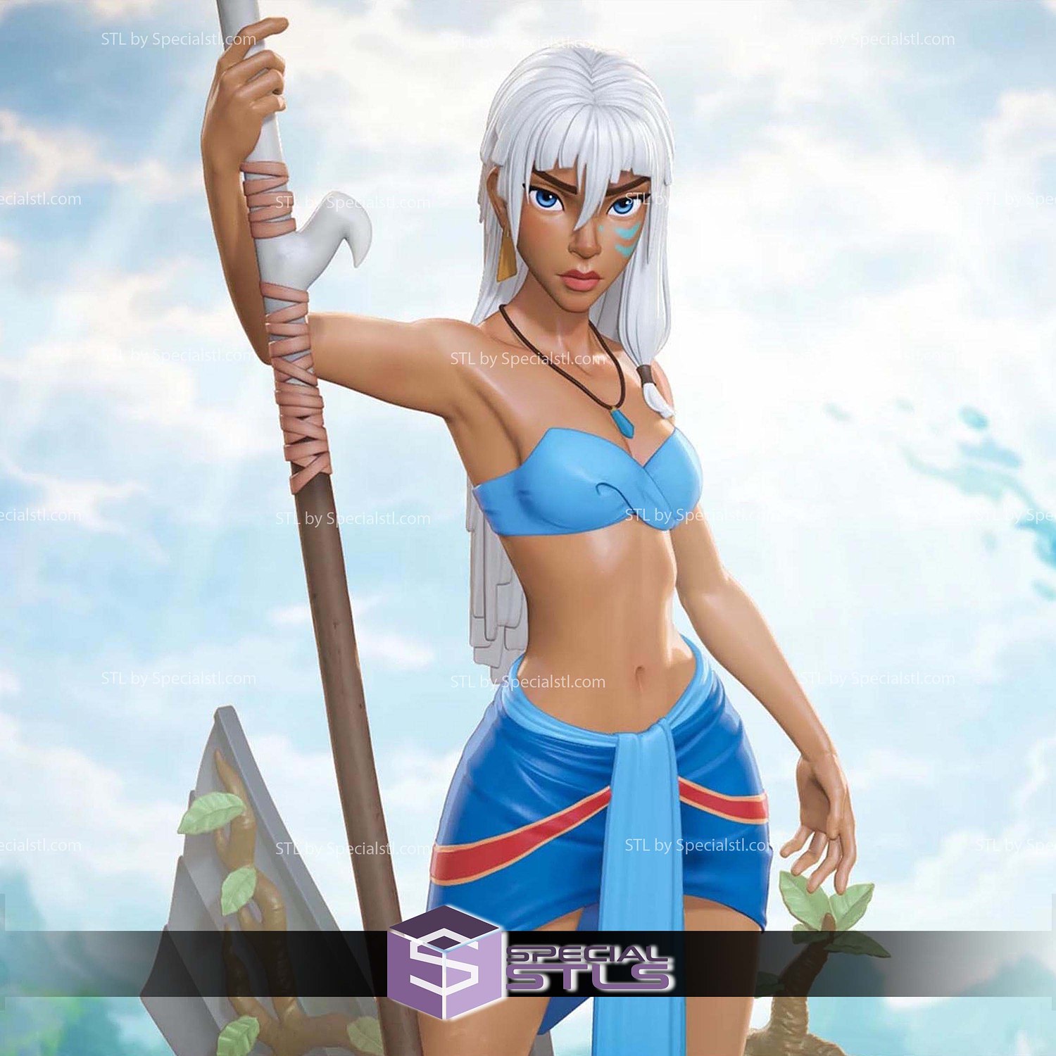 Kida 274mm Atlantis STL Files 3D Model — view 6