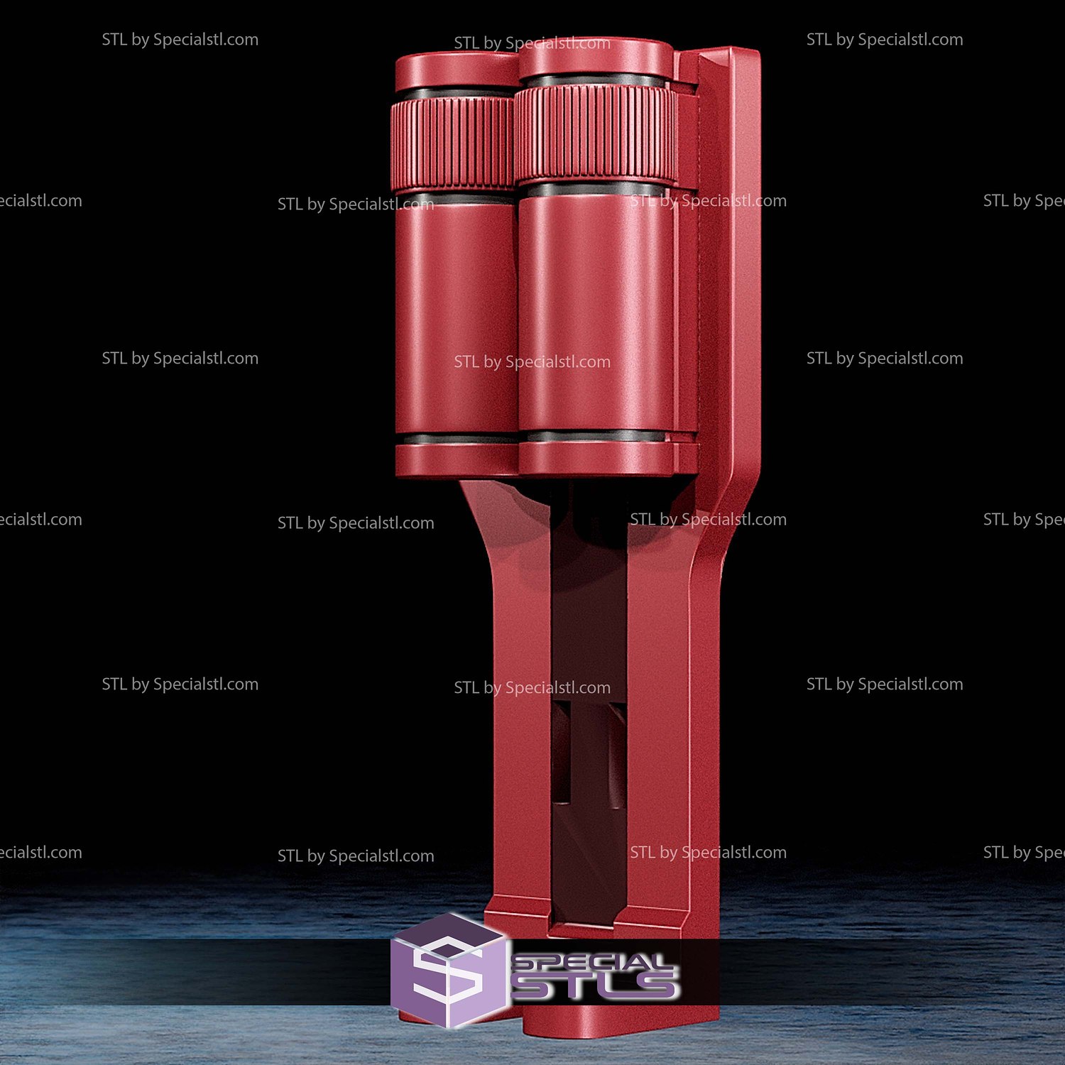 Cosplay STL Files Daredevil Billy Club Holster 3D Model — view 3