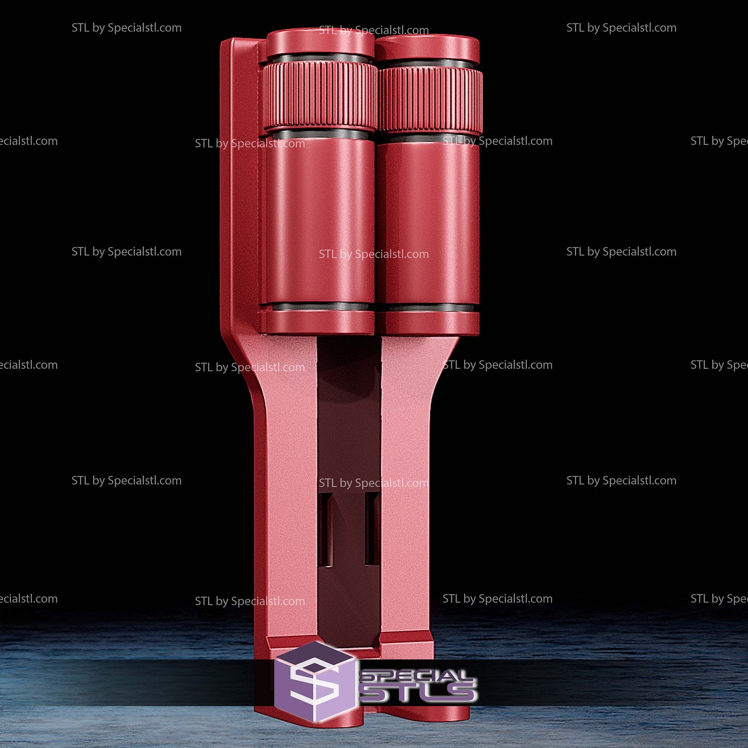 Cosplay STL Files Daredevil Billy Club Holster 3D Model — view 5