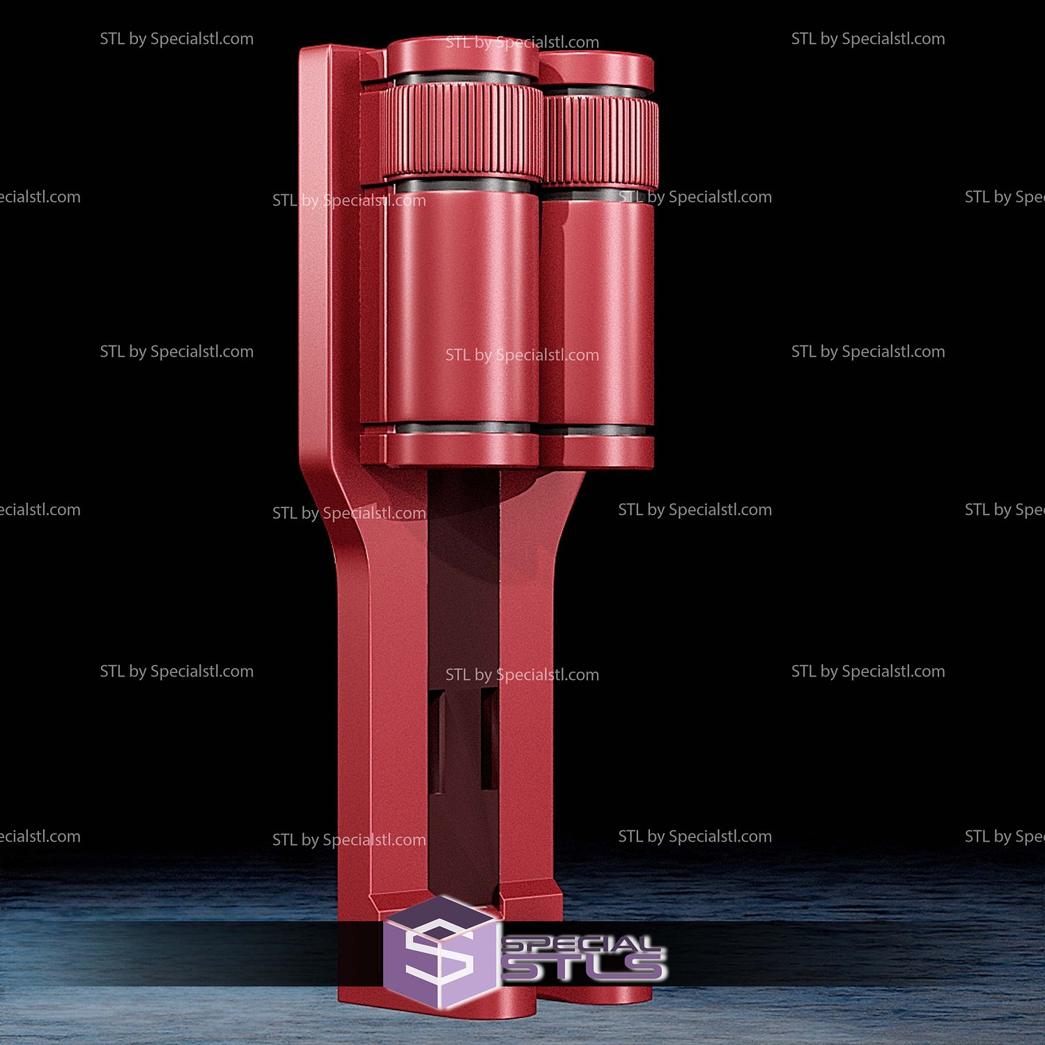Cosplay STL Files Daredevil Billy Club Holster 3D Model — view 6