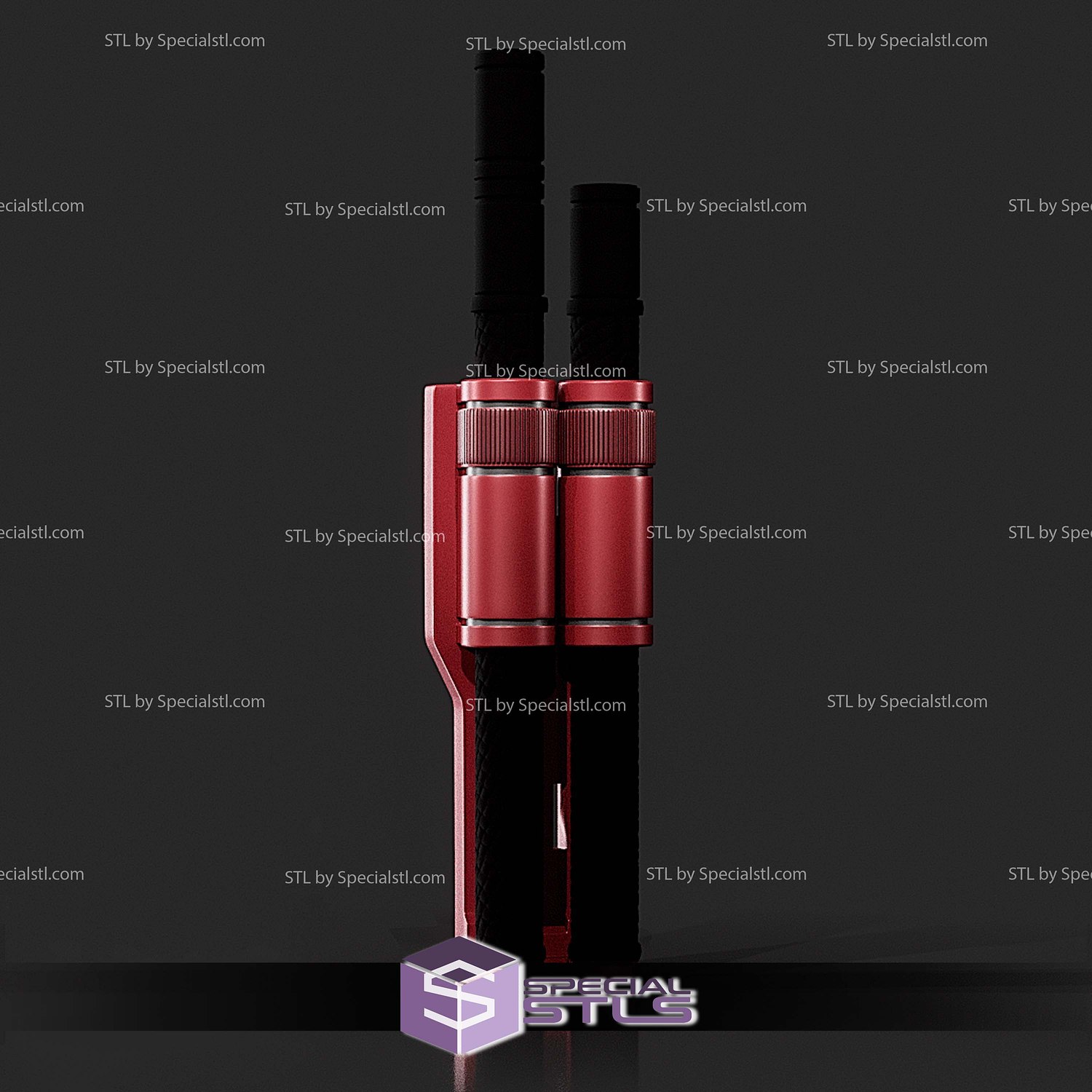 Cosplay STL Files Daredevil Billy Club Holster 3D Model — view 7