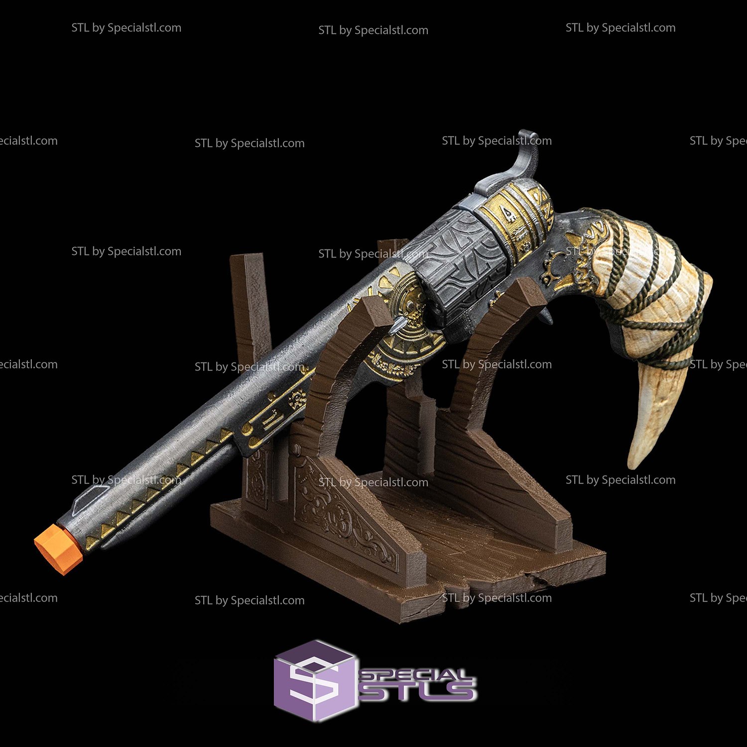 Super Basic STL Colt Peterson Revolver 3D Model — view 2