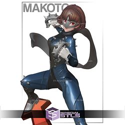 Makoto Nijima Persona 5 Sculptures 3D Printing STL Model