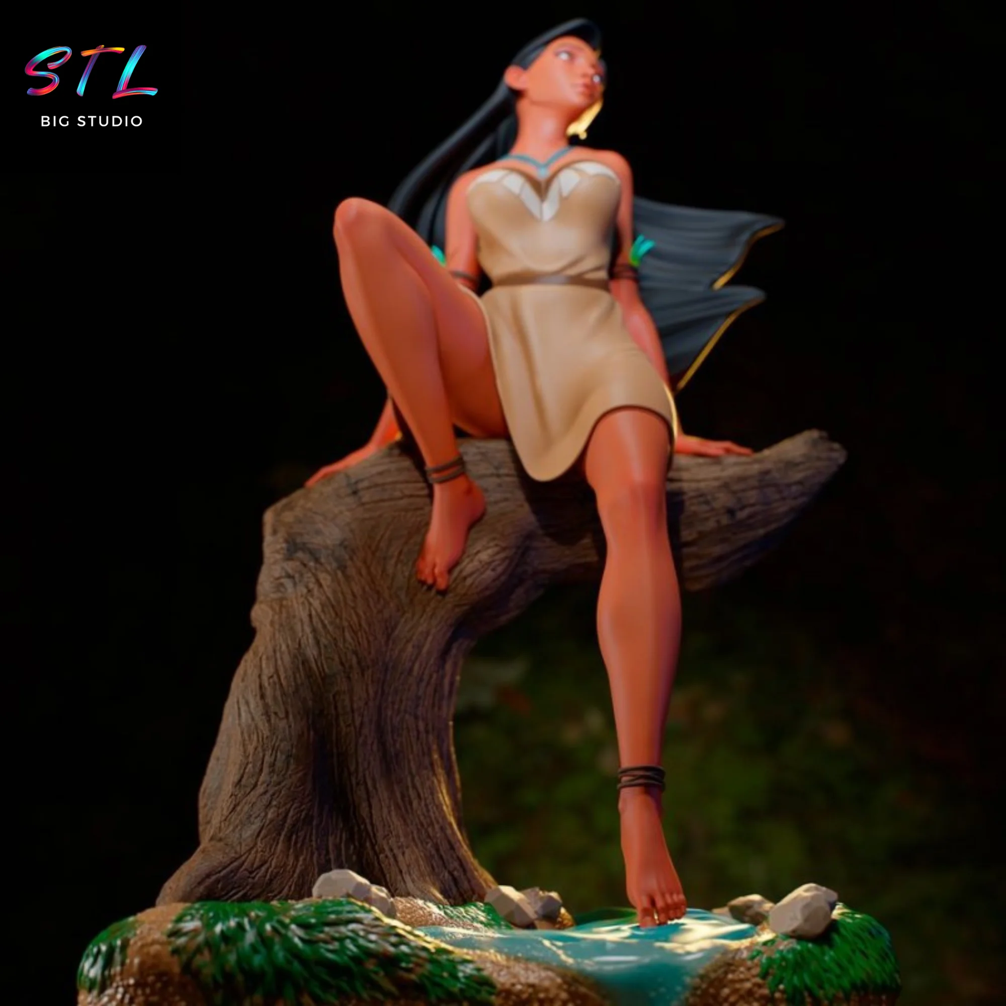 Pocahontas STL | 3D Printing Model Model — view 2