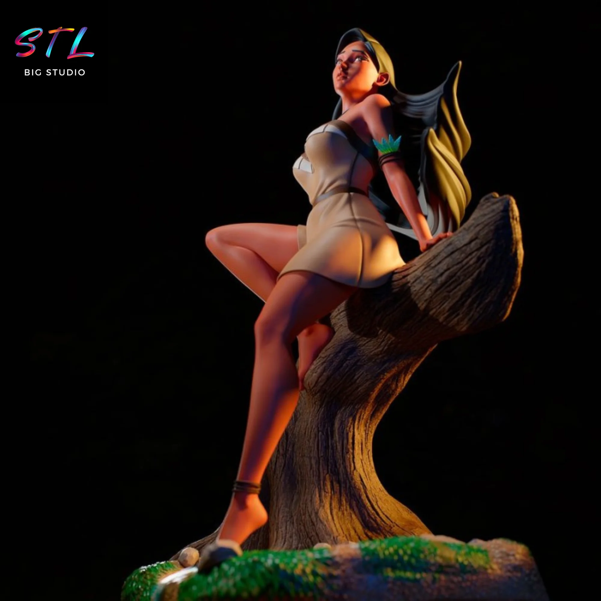 Pocahontas STL | 3D Printing Model Model — view 3