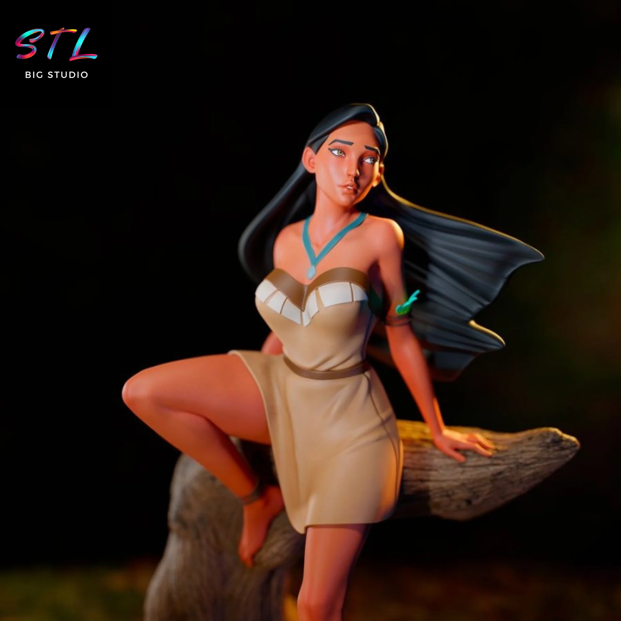 Pocahontas STL | 3D Printing Model Model — view 4