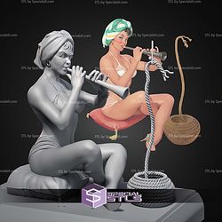 Charming Trick Pin Up STL Files 3D Model