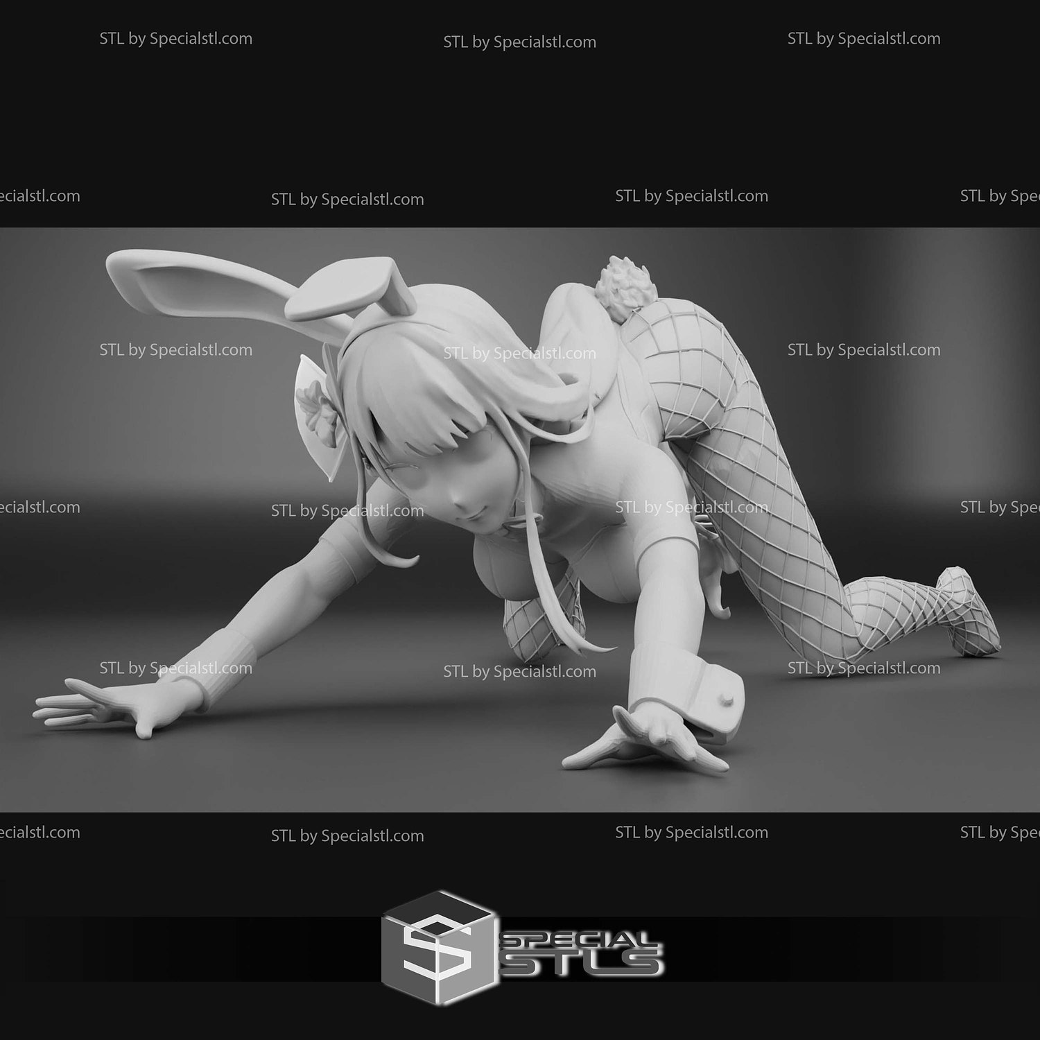 Baal Bunny Girl Raiden Shogun STL Printer Files 3D Model — view 2