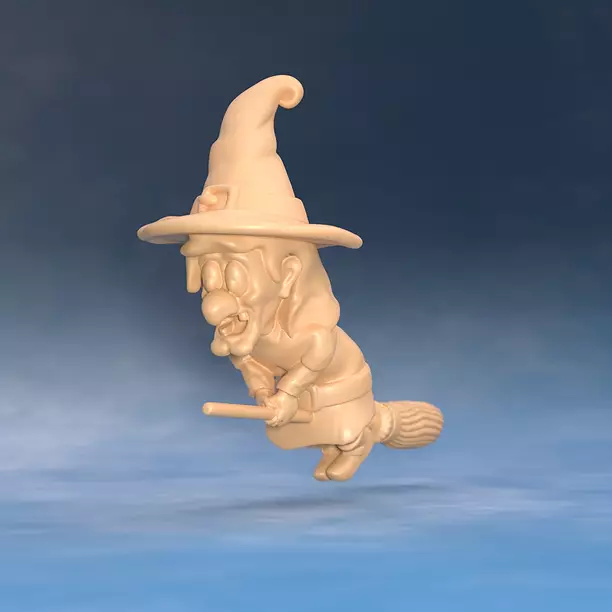 Cartoon witch - Hazelnut 3D STL Model