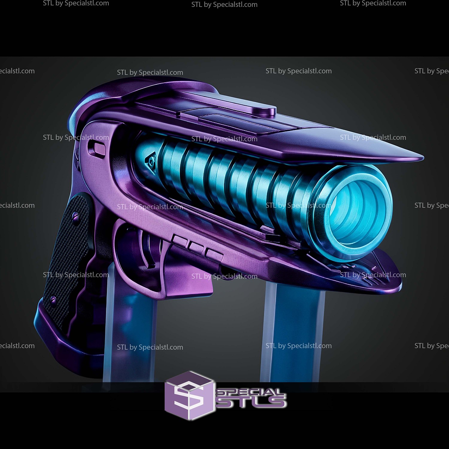 Captain Cold Blaster Display STL Files 3D Model — view 3