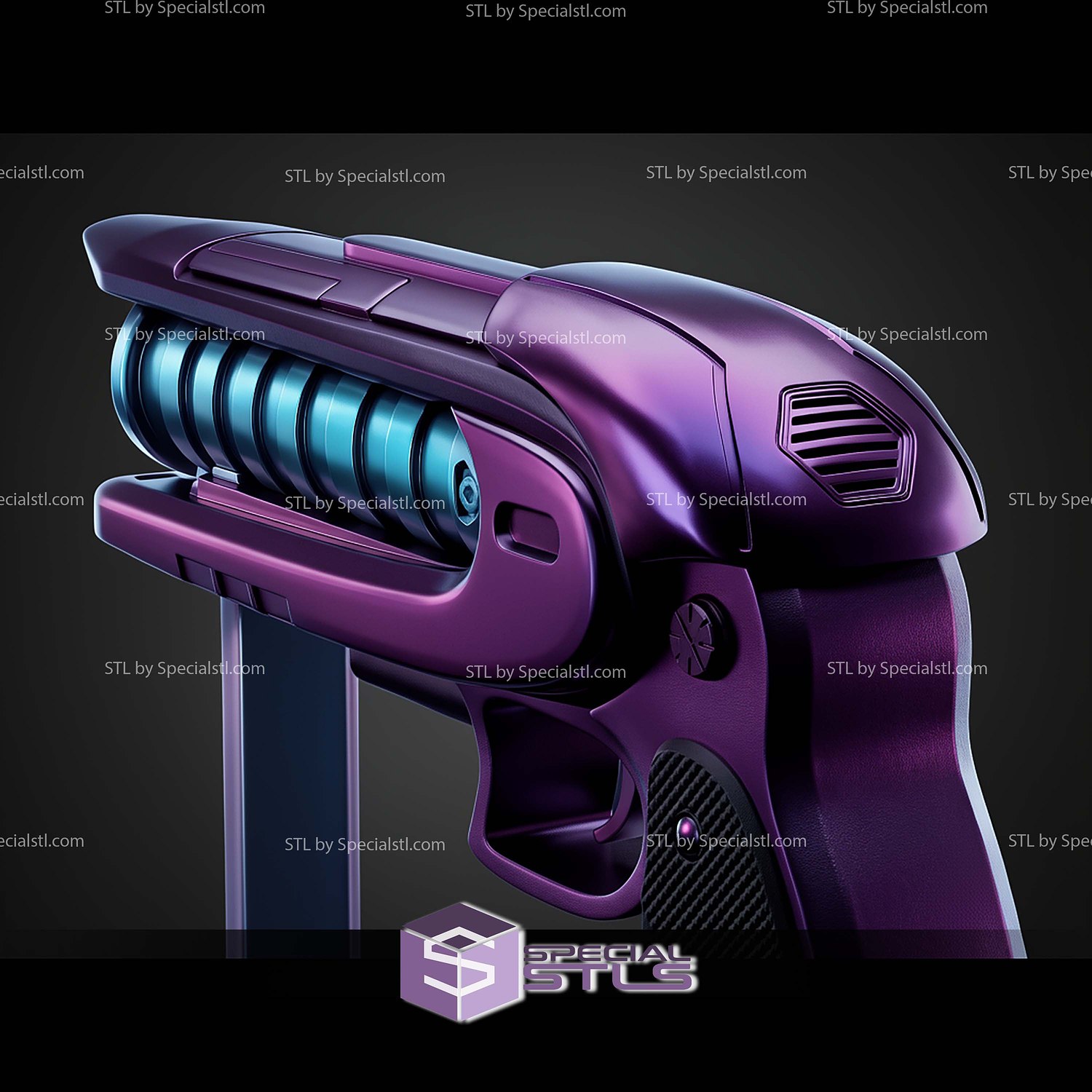 Captain Cold Blaster Display STL Files 3D Model — view 4