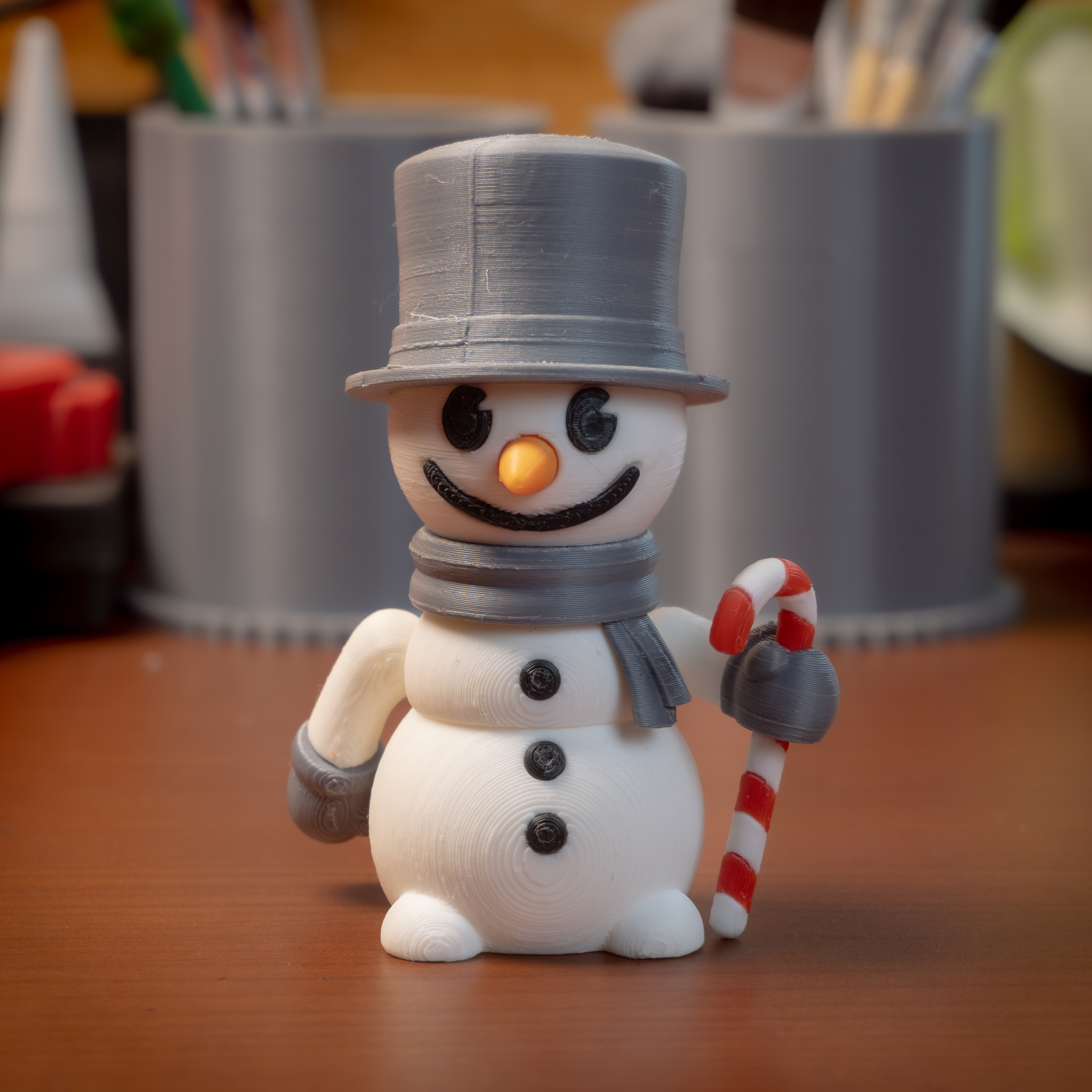 Articulated SnowMan 3D 3MF Model — view 4
