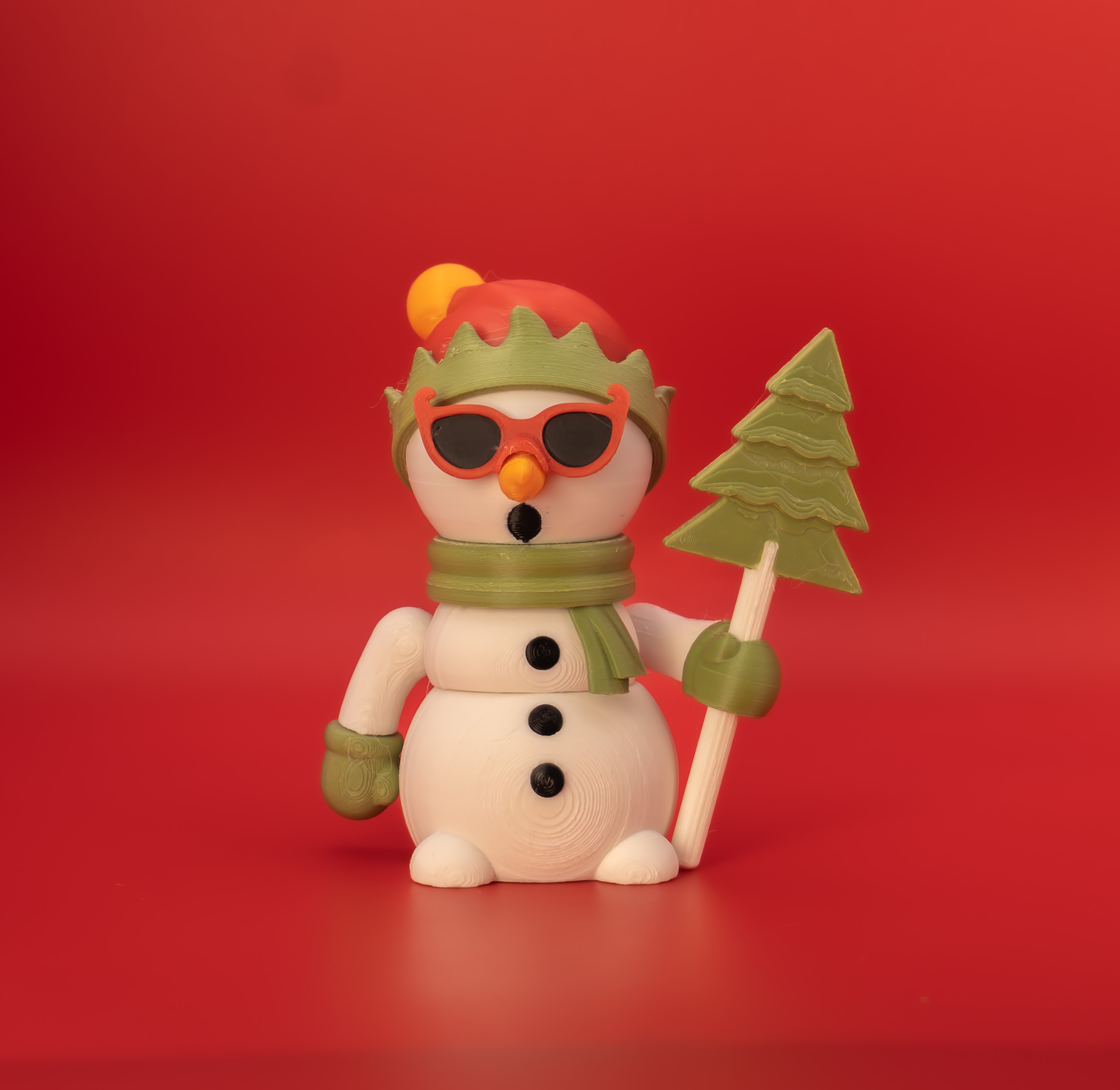 Articulated SnowMan 3D 3MF Model — view 5