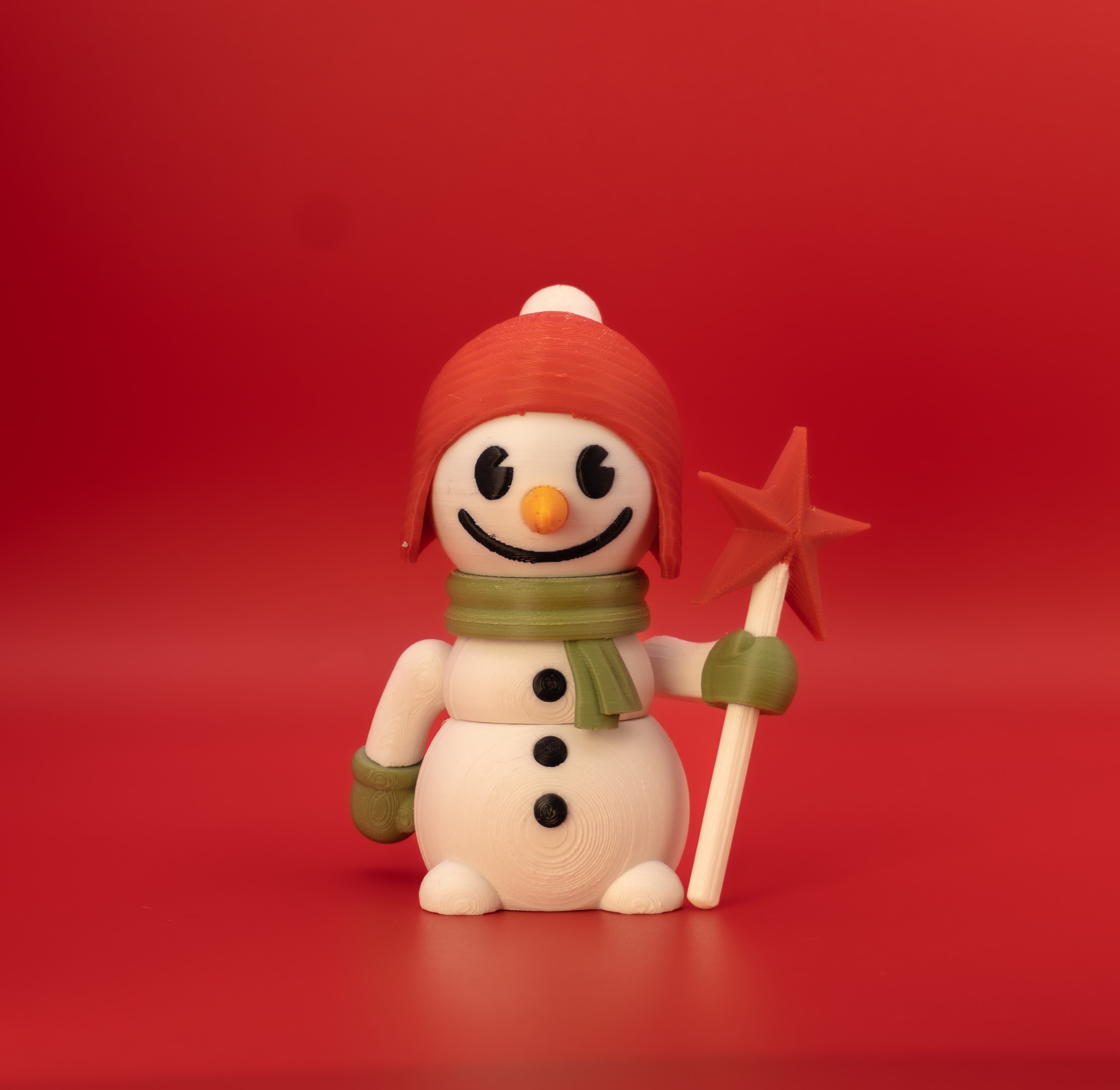 Articulated SnowMan 3D 3MF Model — view 6