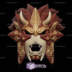Cosplay STL Files Entei Menpo Mask 3D Model