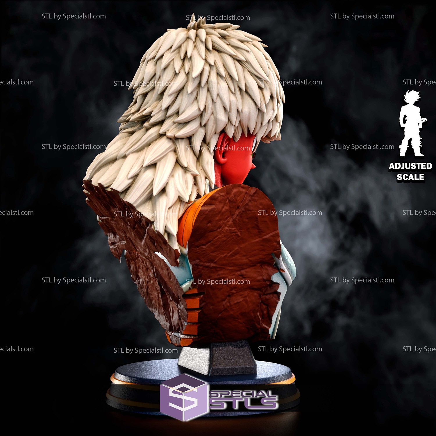 Jeice Ginyu Force Bust 3D Printer Files STL Model — view 4