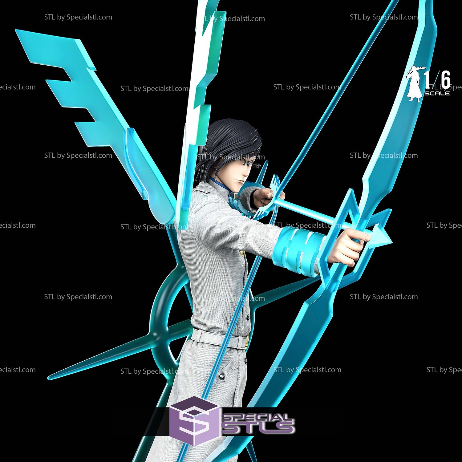 Uryu Ishida Quincy Cross STL Files 3D Model — view 2