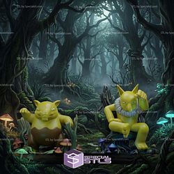 Basic Pokemon Collection Drowsee and Hypno 3D STL Model