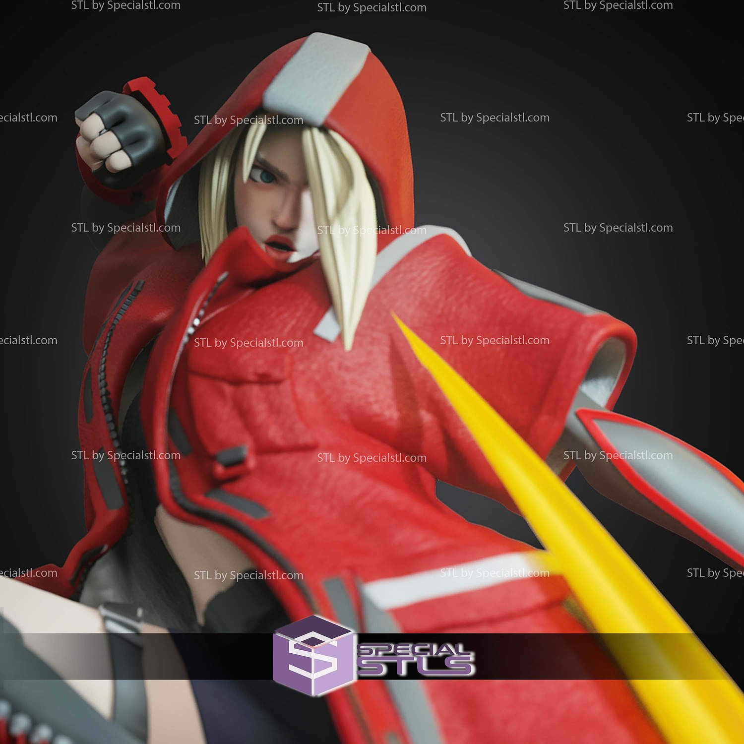 Cammy SF6 Outfit 3 STL Files 3D Model — view 6