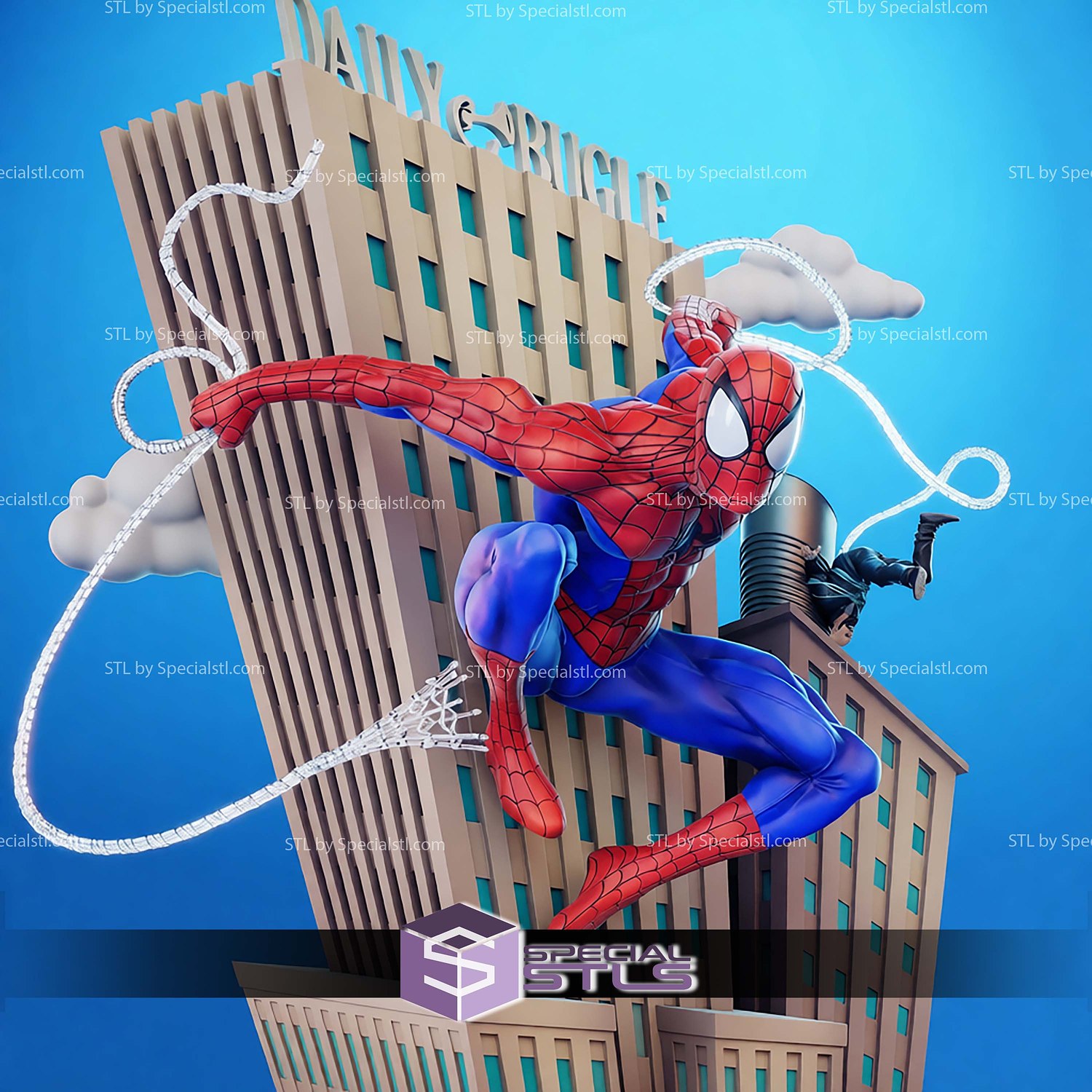 Spiderman The Animated Series STL Files 3D Model — view 4