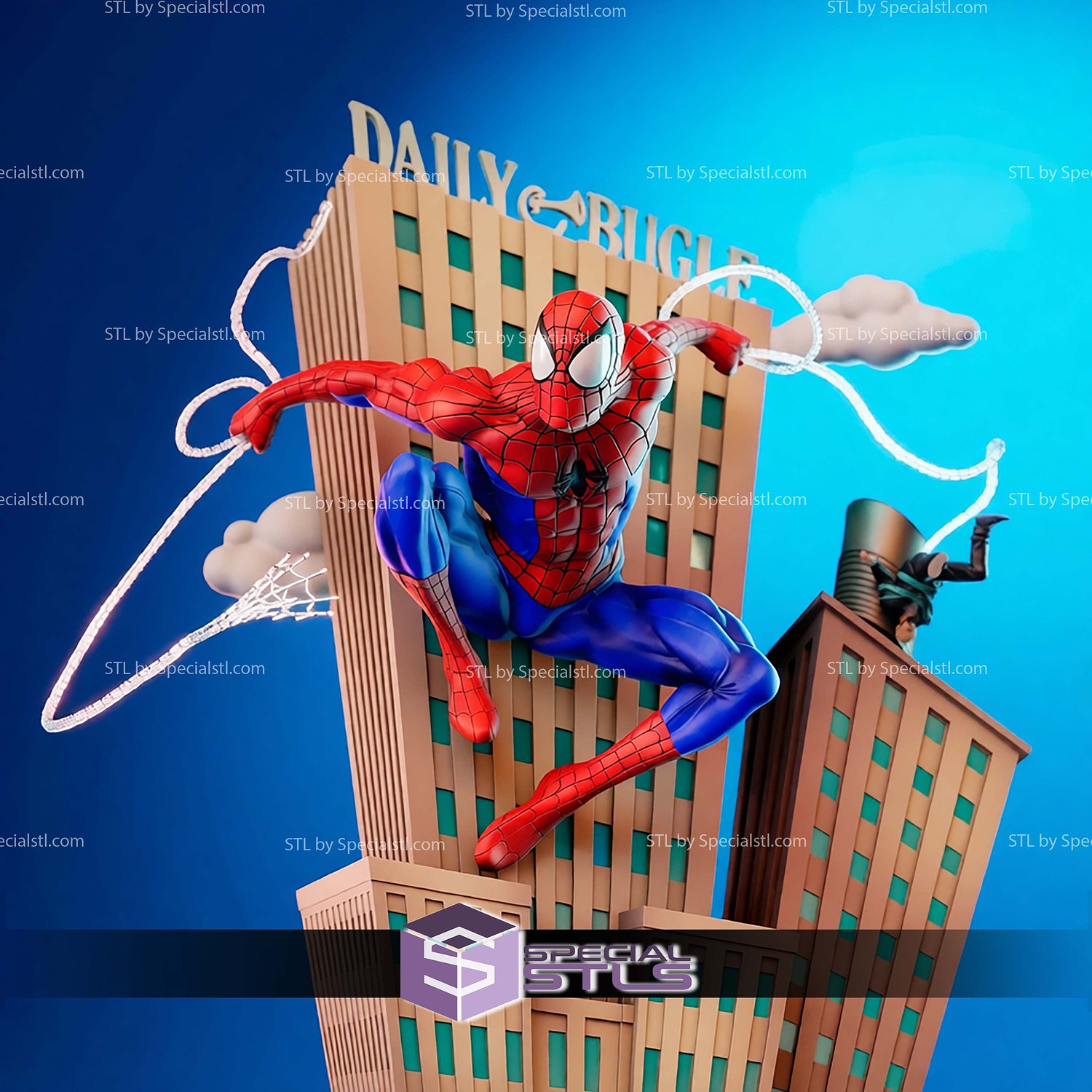 Spiderman The Animated Series STL Files 3D Model — view 5