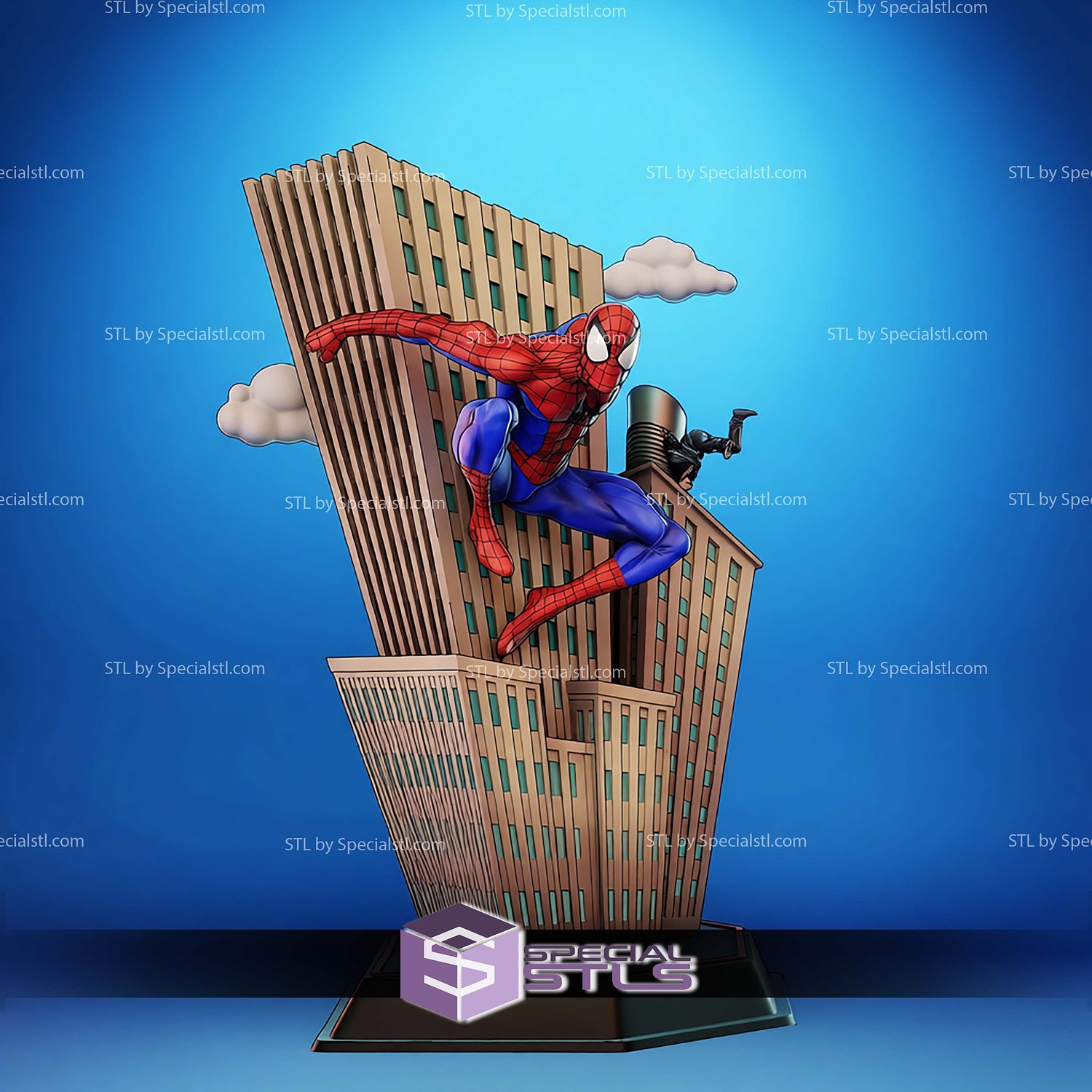 Spiderman The Animated Series STL Files 3D Model — view 8