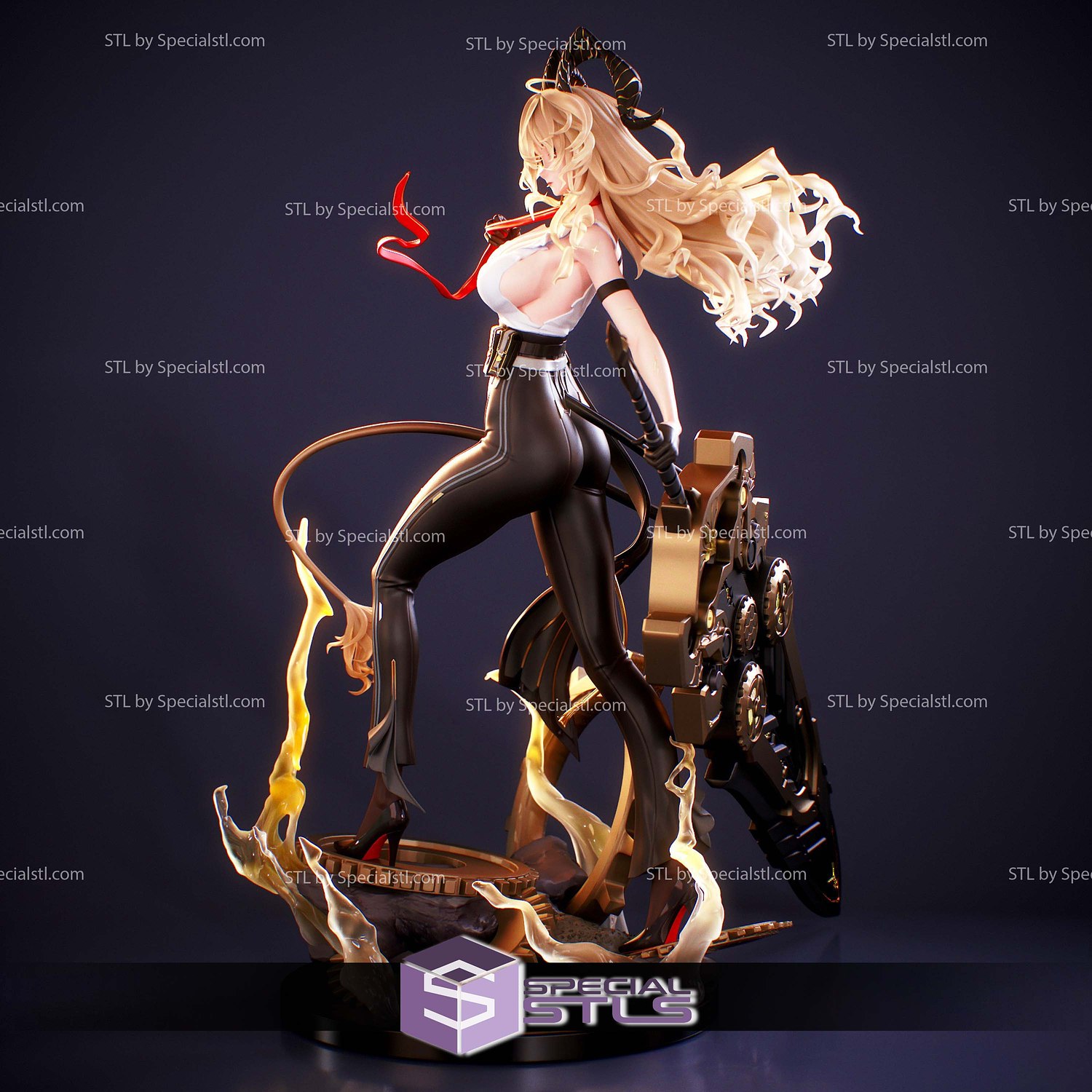 Zani Gear Base STL Files 3D Model — view 2