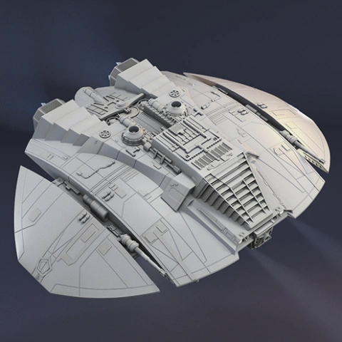 Cylon Raider TOS 3D Printing Model | Assembly STL Model