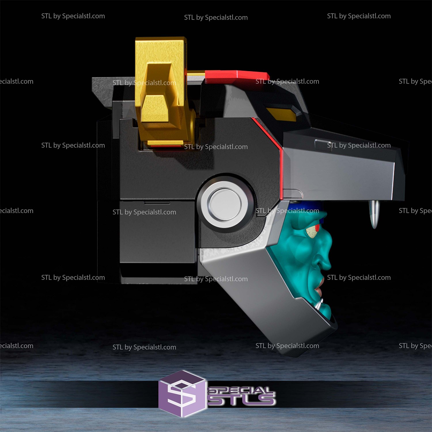 Cosplay STL Files Legendary Voltron Mask 3D Model — view 5