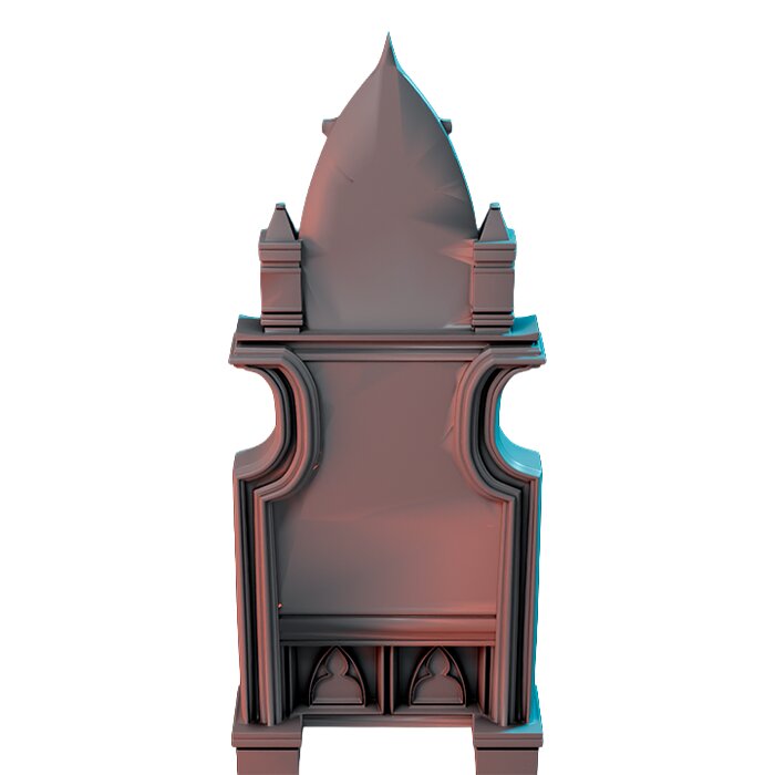 Badvibesthrone II - Resin Miniature Figurine 3D STL Model — view 2