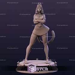 Ankhsu Ankha The Egyptian Girl STL Files 3D Model