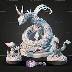 Kaiju Pokemon Vine Snake Serperior STL Files 3D Model