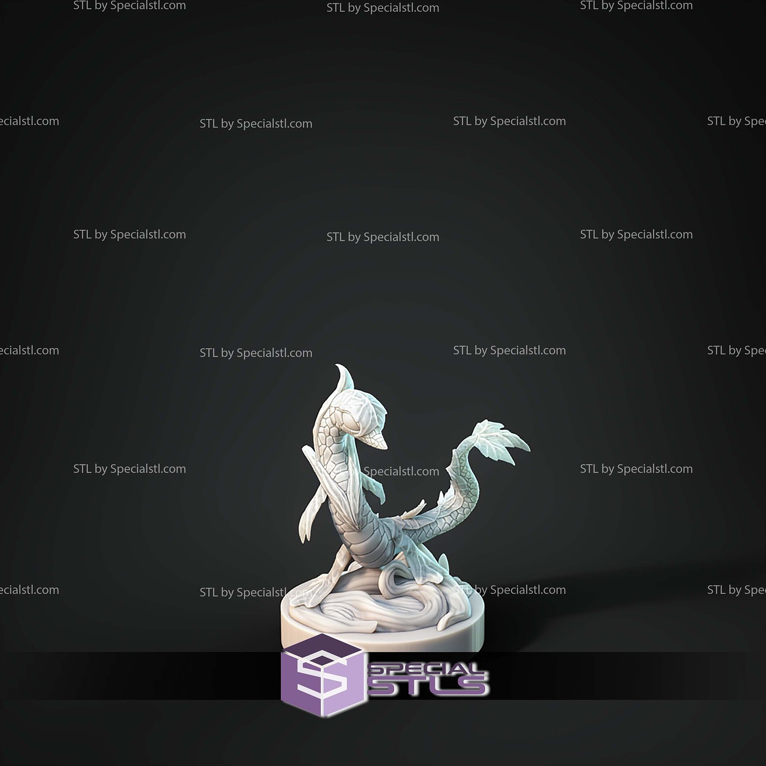 Kaiju Pokemon Vine Snake Serperior STL Files 3D Model — view 2