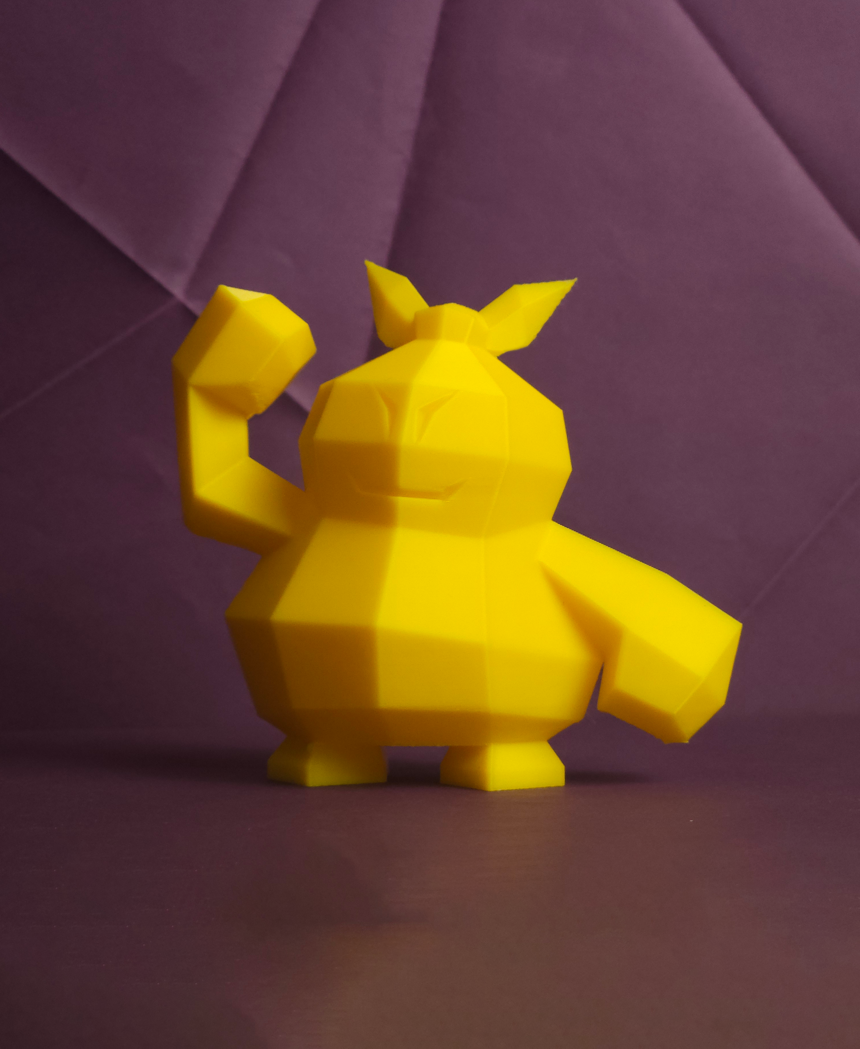 Makuhita Low Poly Pokemon 3D STL Model