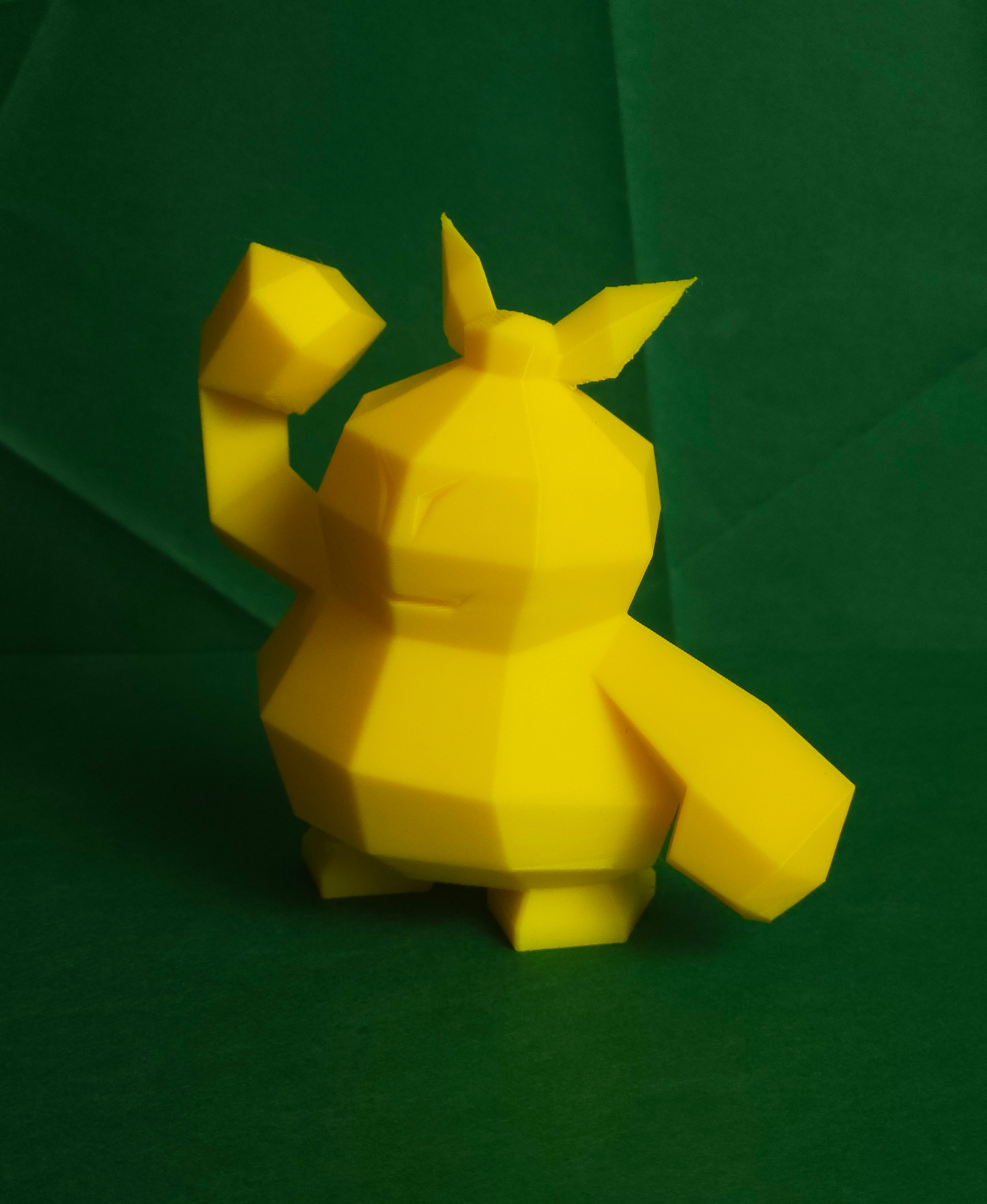 Makuhita Low Poly Pokemon 3D STL Model — view 2