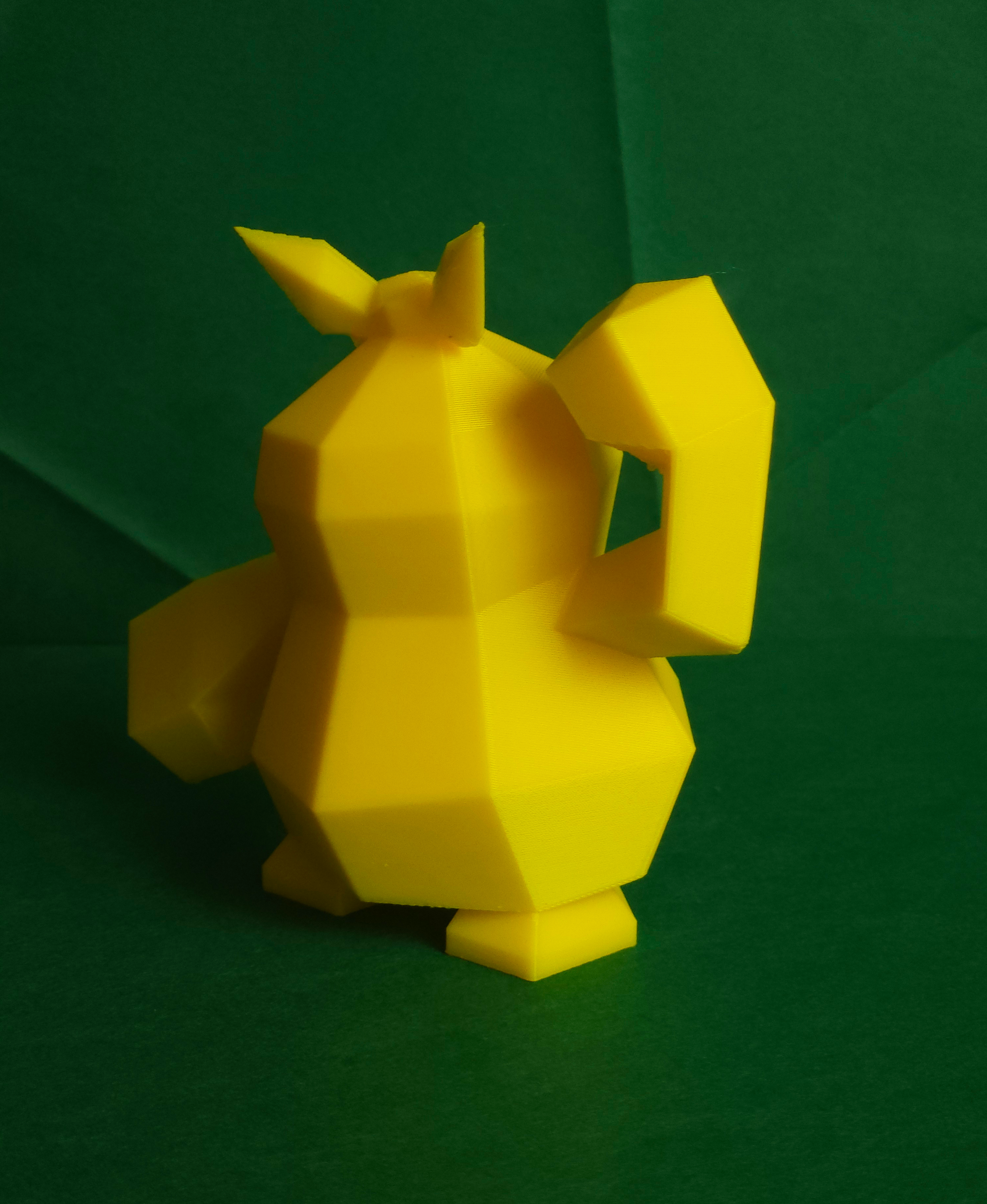 Makuhita Low Poly Pokemon 3D STL Model — view 3