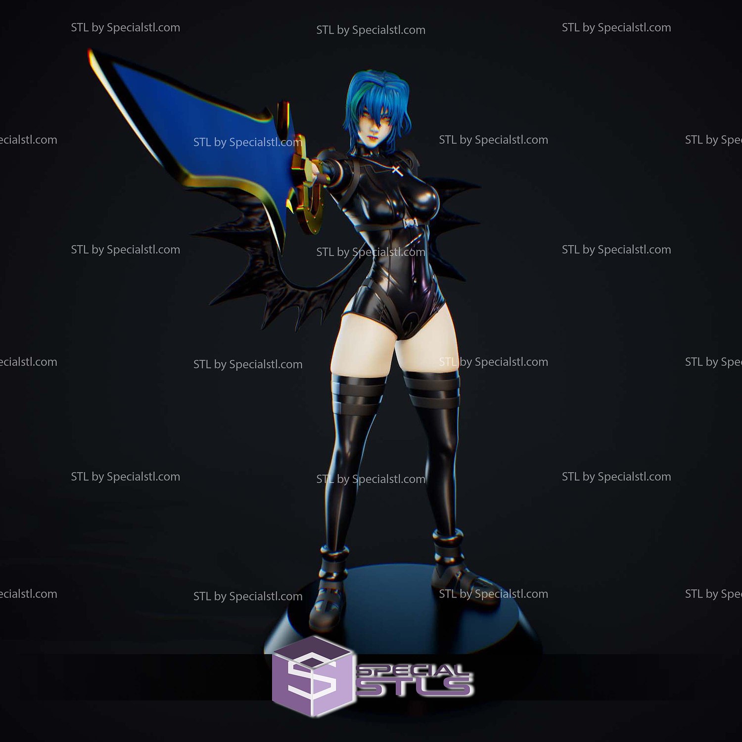 Xenovia Quarta Highschool DxD STL Files 3D Model — view 3