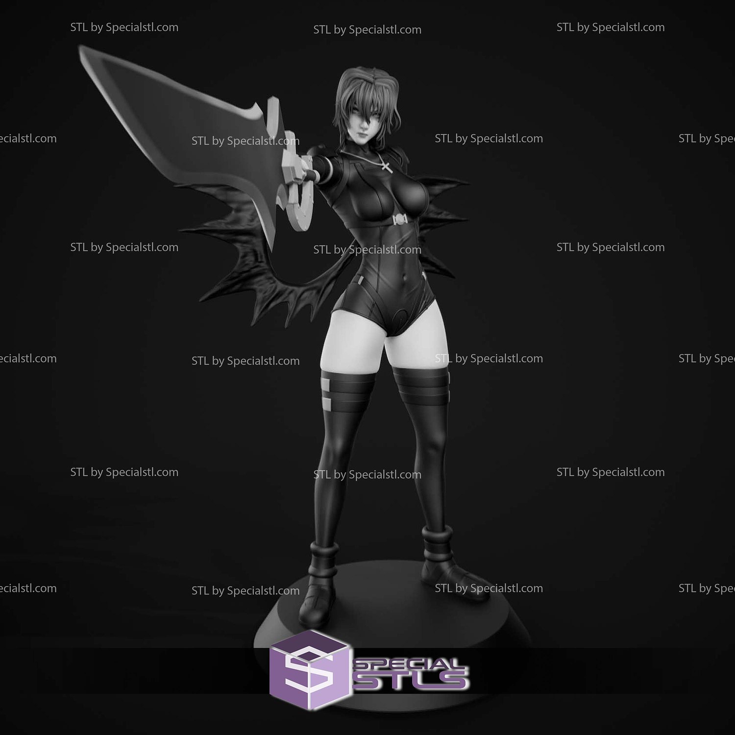 Xenovia Quarta Highschool DxD STL Files 3D Model — view 4