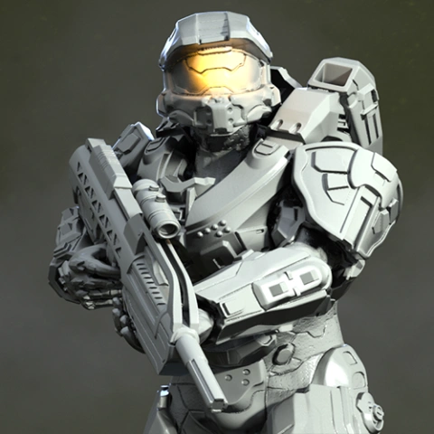 Master Chief 3D Printer Files | Assembly STL Model