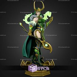 Lady Loki Marvel Rivals Sexy STL Files 3D Model