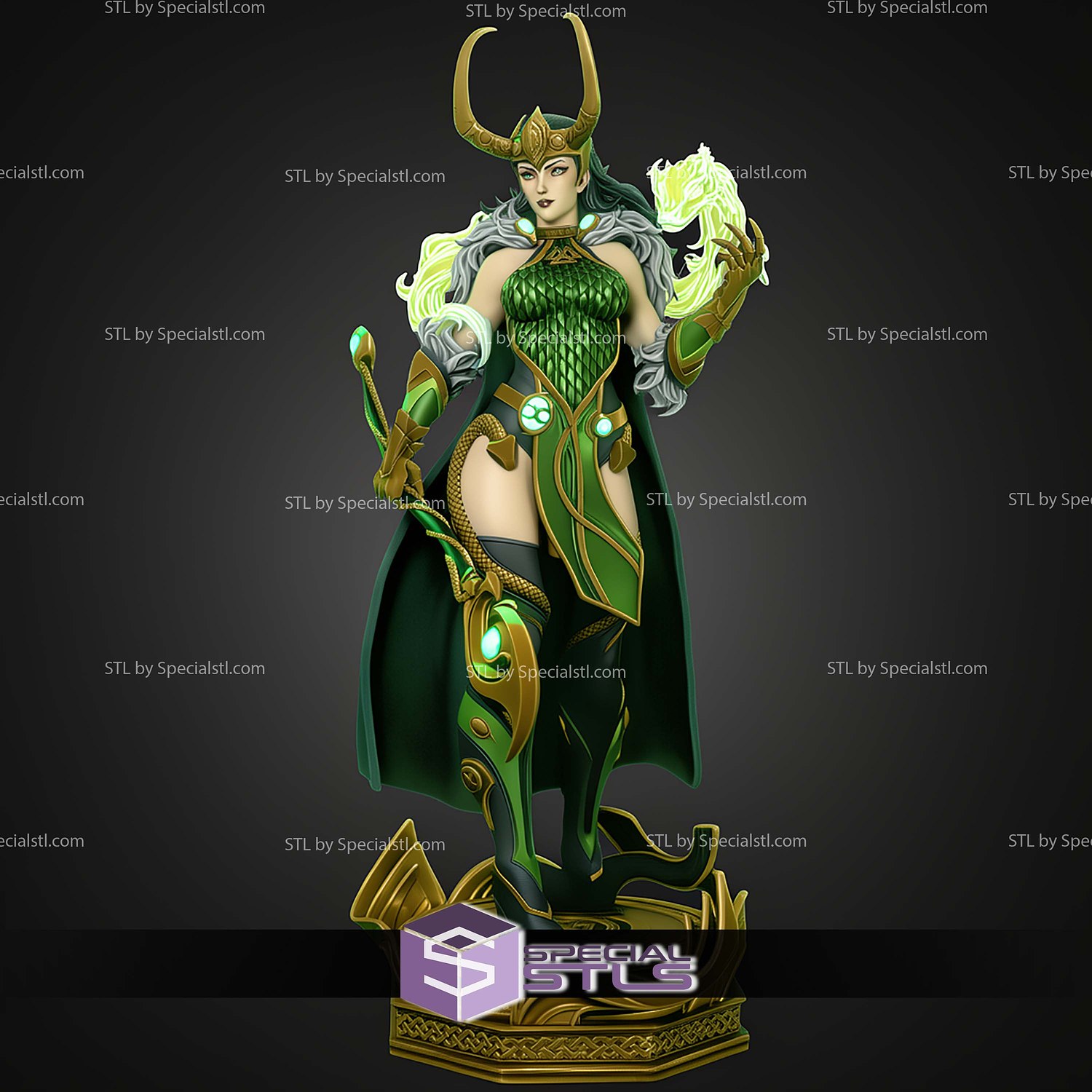 Lady Loki Marvel Rivals Sexy STL Files 3D Model — view 2