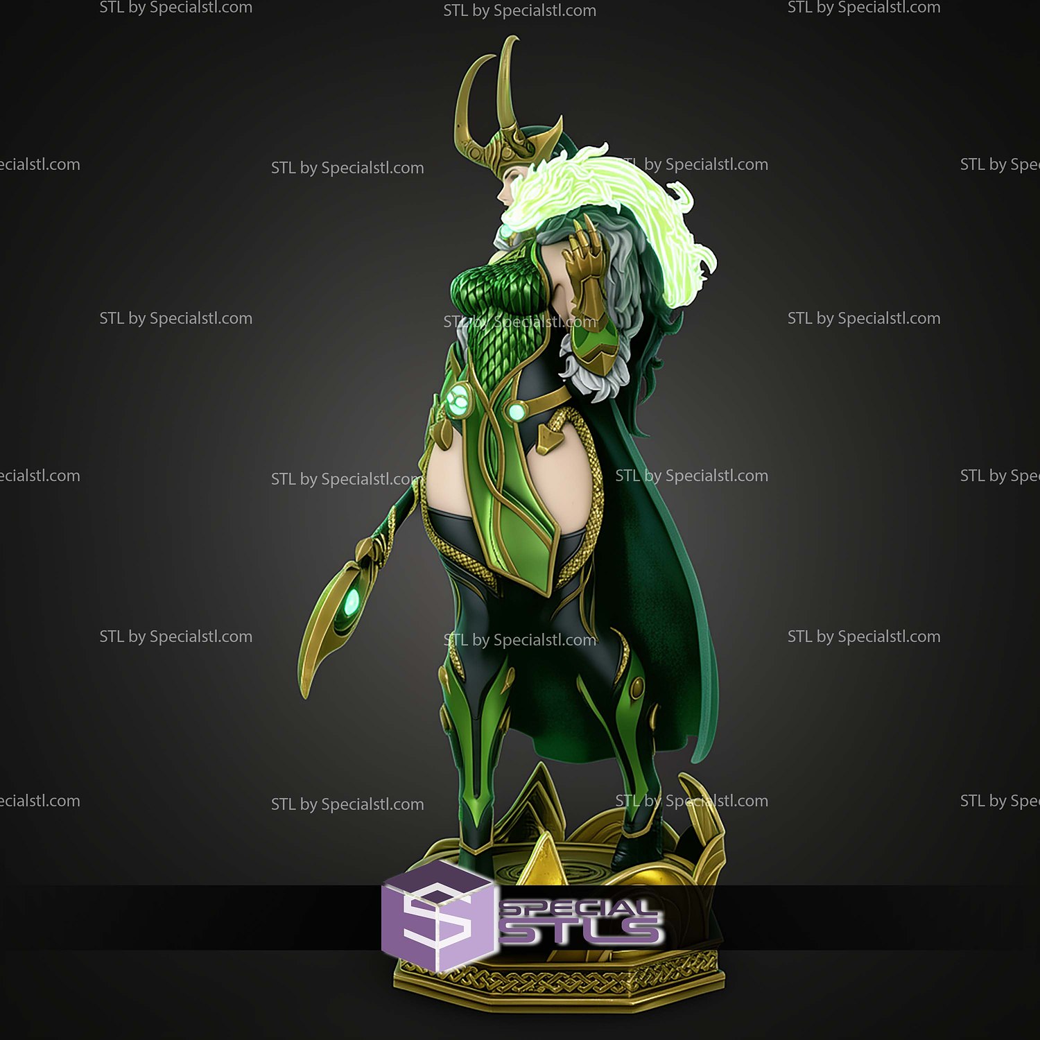 Lady Loki Marvel Rivals Sexy STL Files 3D Model — view 3