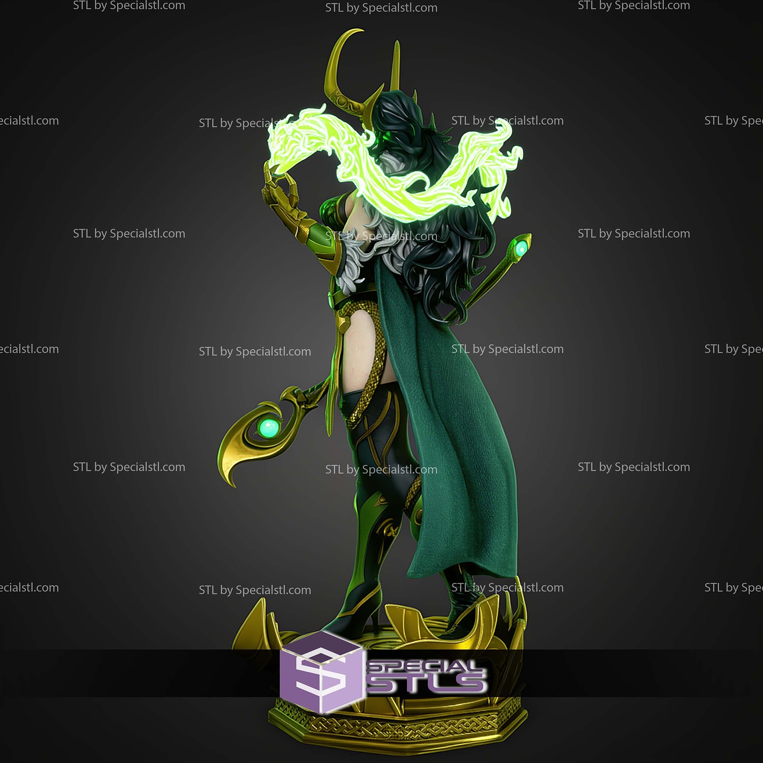 Lady Loki Marvel Rivals Sexy STL Files 3D Model — view 4